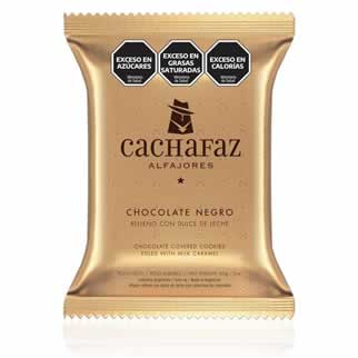 Alfajor clásico chocolate negro Cachafaz